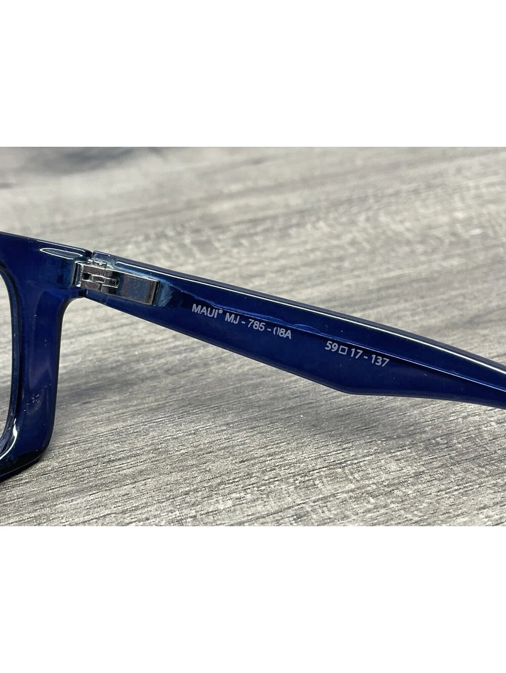 Rare Maui Jim Puhi MJ785-08A Translucent Blue Sunglasses 59[]17-135 *FRAMES ONLY